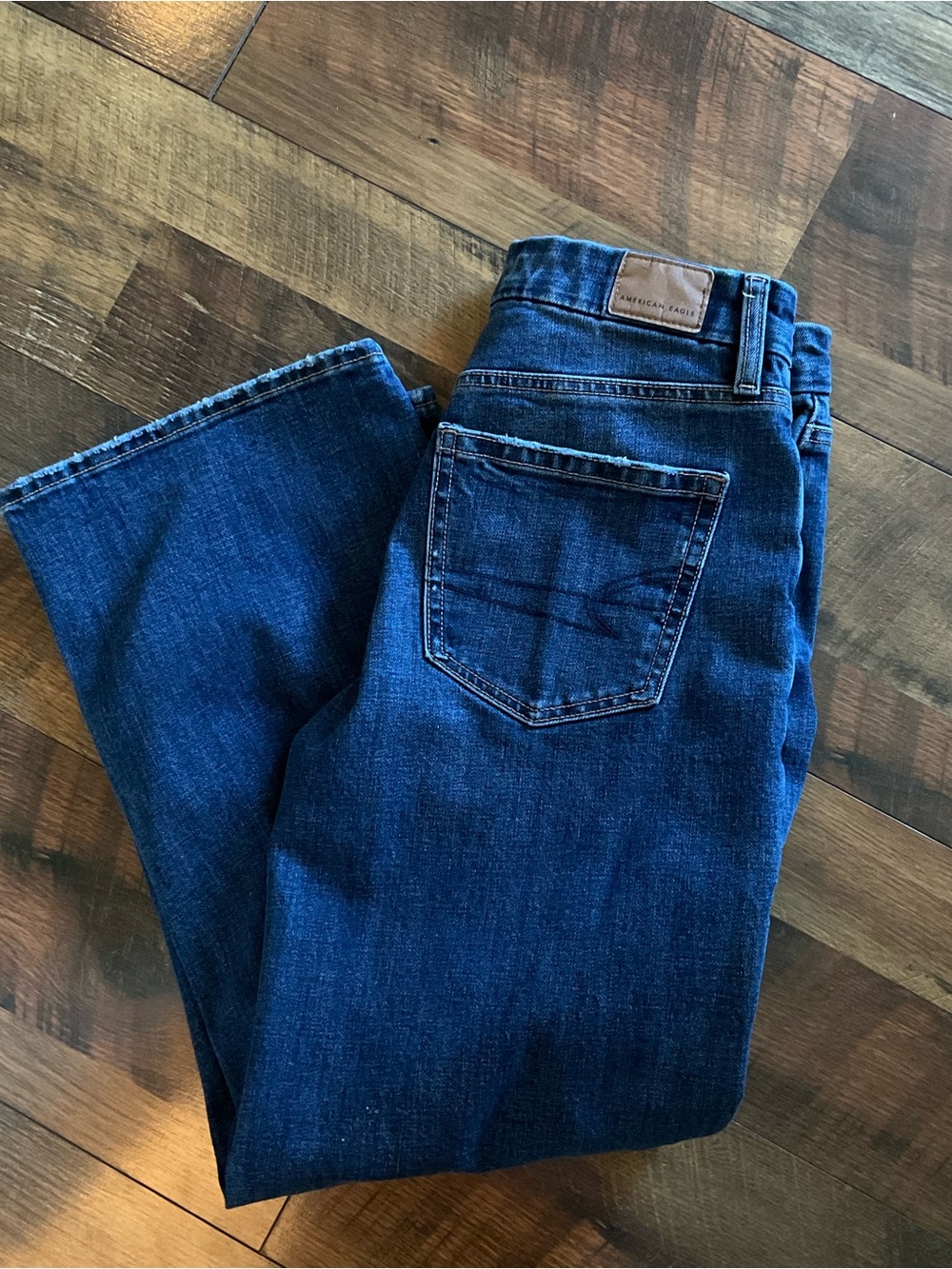 American Eagle Curvy Stovepipe Jeans 6 Short Strerch